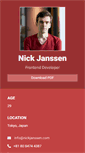 Mobile Screenshot of nickjanssen.com