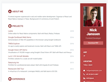 Tablet Screenshot of nickjanssen.com